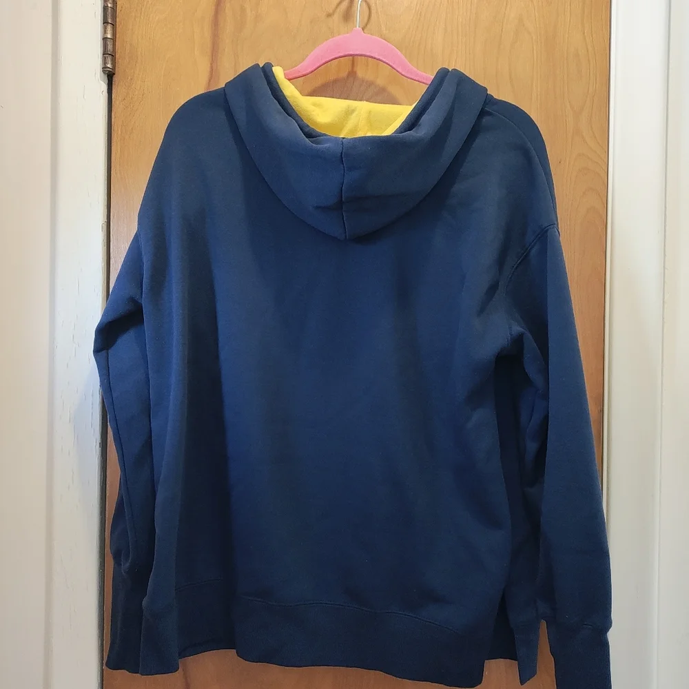 Go Blue 💙 💛 UofMichigan V Neck Women's Hoodie. Size XL Runs Very Small. - Picture 3 of 4